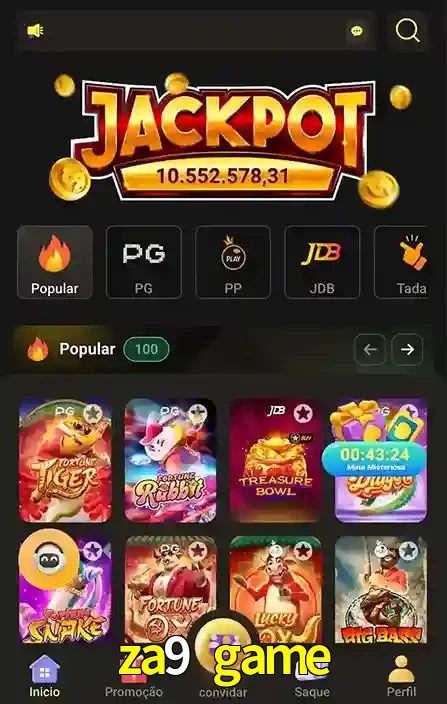 Promoções Especiais no za9 game App